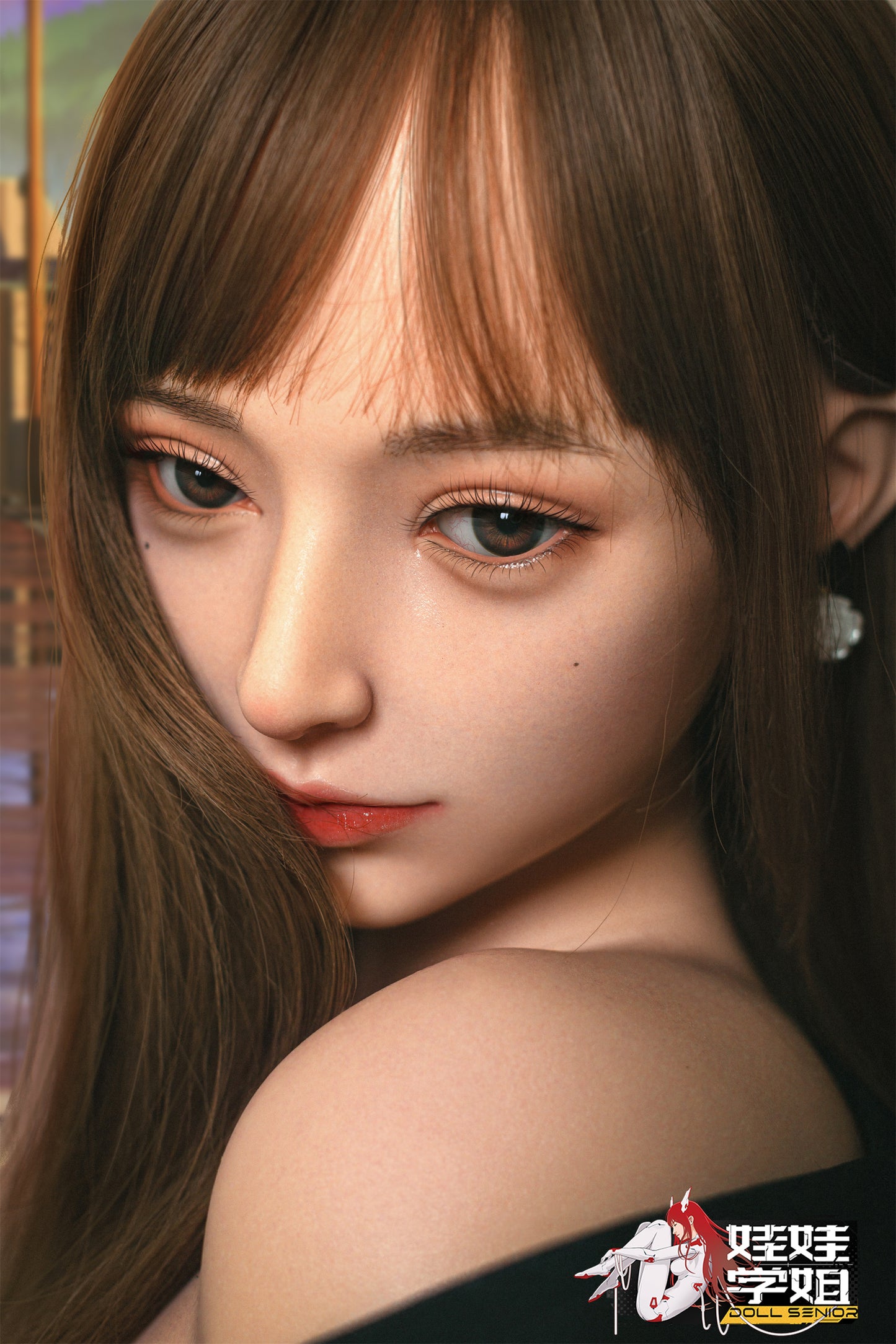 Doll Senior【Mengshu】 158cm/5ft 1 in E Cup Silicone  Implanted Hair Customizable Sex Doll